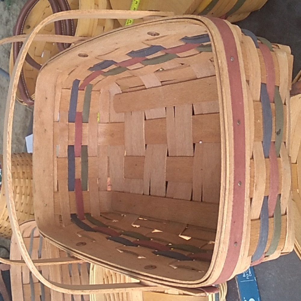 ⚜️ Longaberger 1991 Shades of Autumn Fruit or Bread 🥖 Basket ⚜️